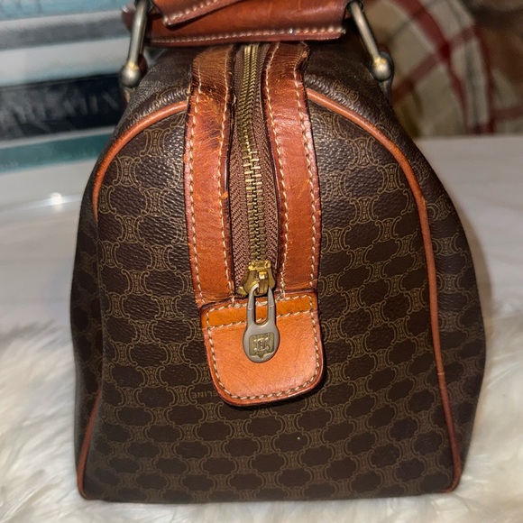 Celine Triomphe Macadam Monogram Logo Speedy 30 Boston Vintage Bag GUC - Picture 7 of 15